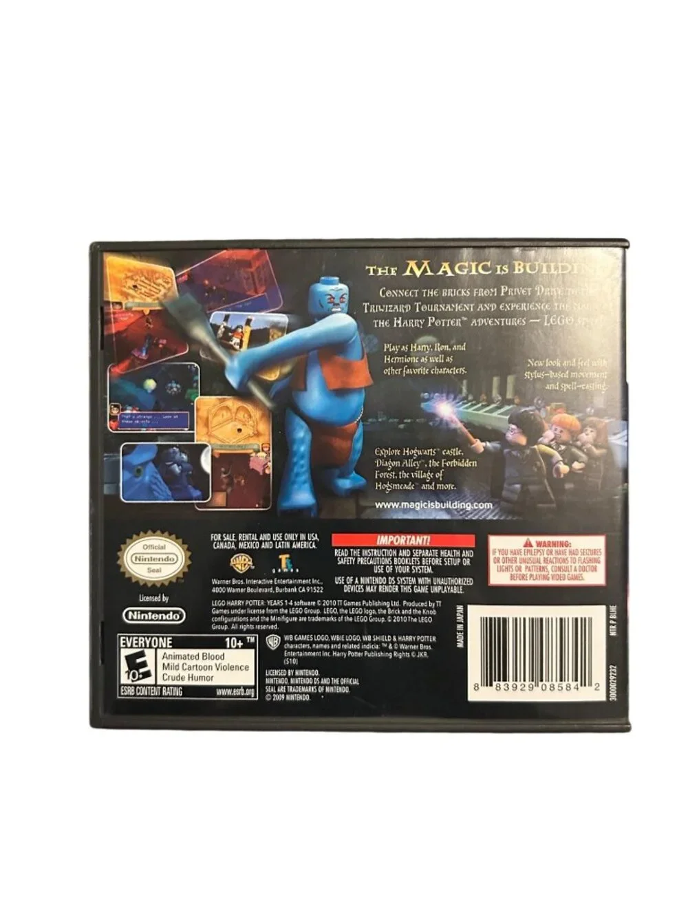 LEGO Harry Potter: Years 1-4 Nintendo DS Game Complete With Case & Manual